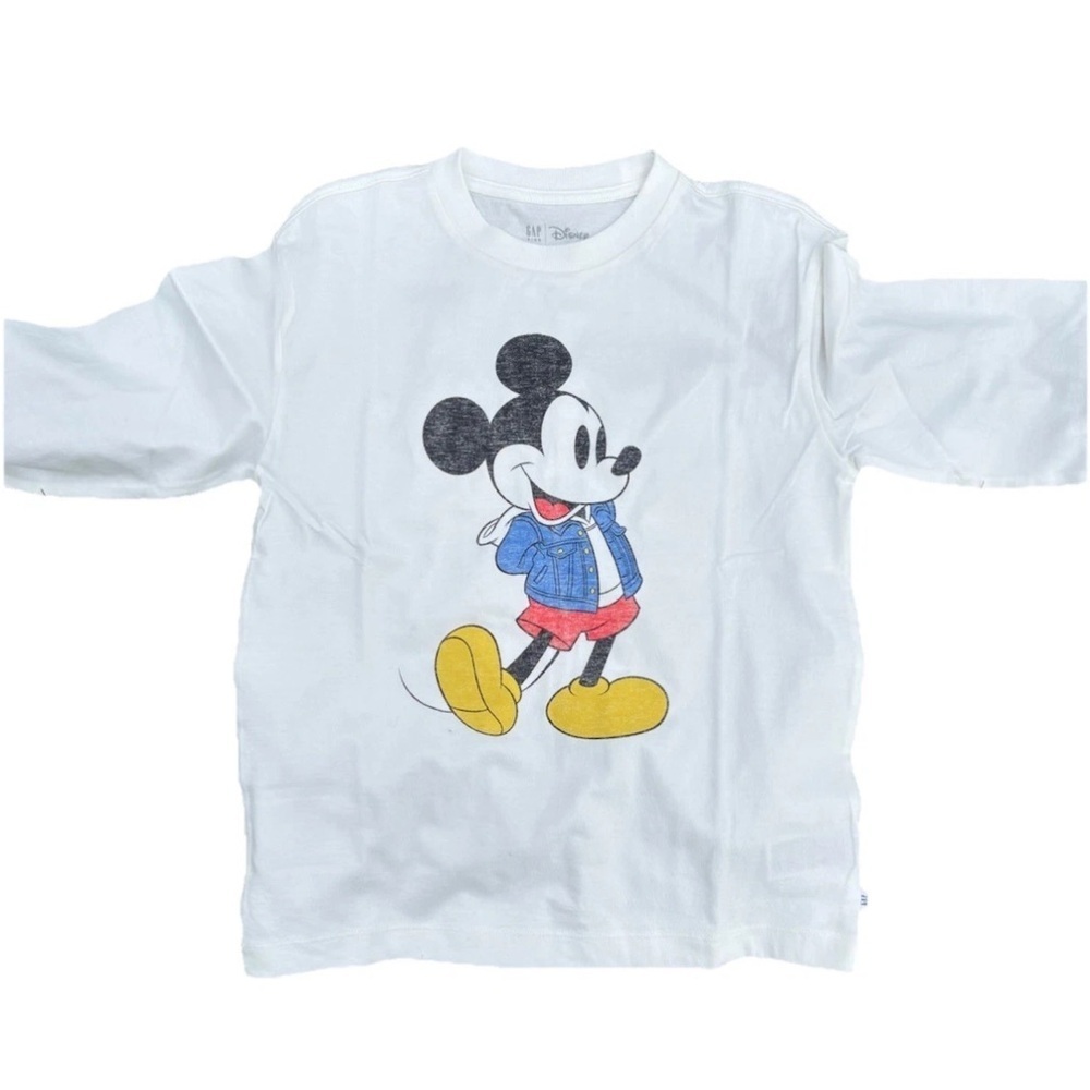 GAP Kids Long Sleeve Tee with Mickey Mouse Design